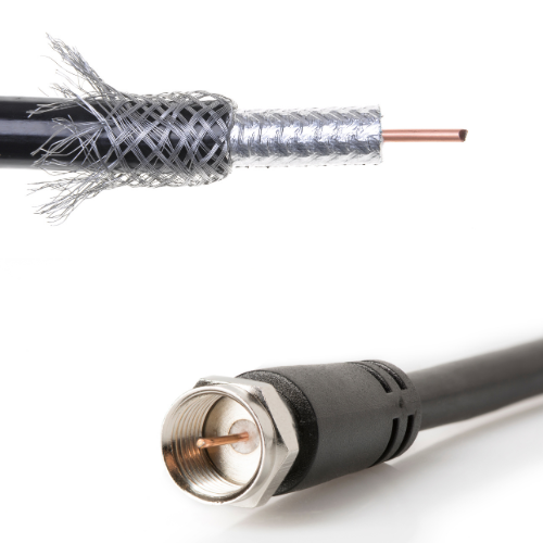 Image showing what the coaxial cable looks like.